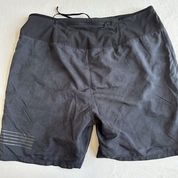 Salomon Advanced Skin Active Dry Running Sport Shorts Lined Gray Men's XL - Picture 4 of 6